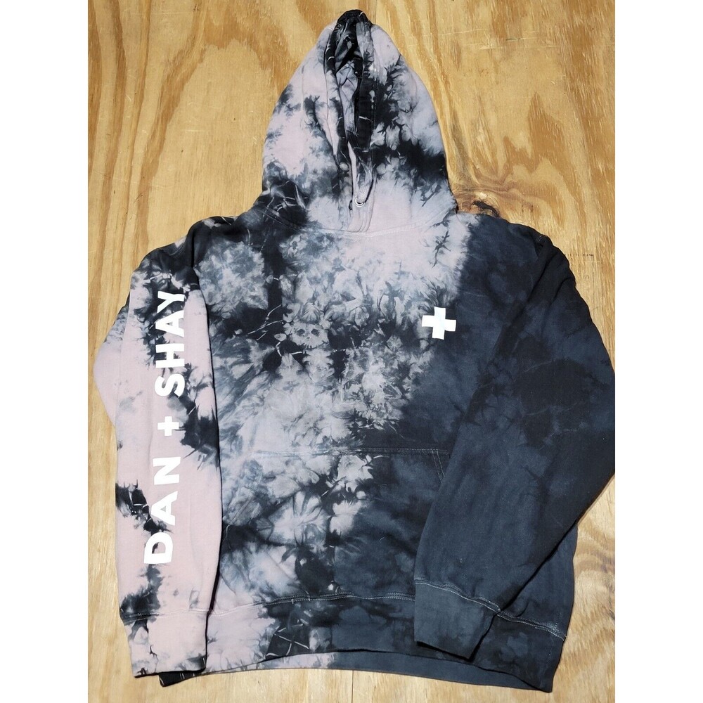 Dan + Shay Tour Tie Die Hoodie Adult L  PULLOVER Cotton Drawstring Men @G5